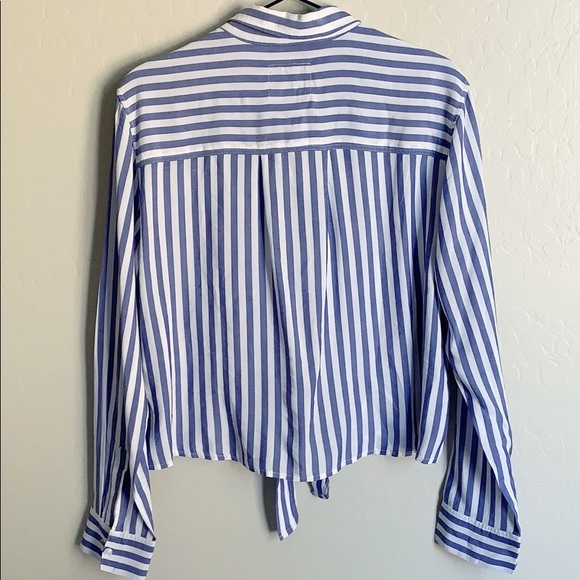 Rails Vals Stripe Tie Front Crop - Picture 2 of 6